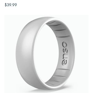 Enso Classic Elements Silver Silicone sz 9 Ring